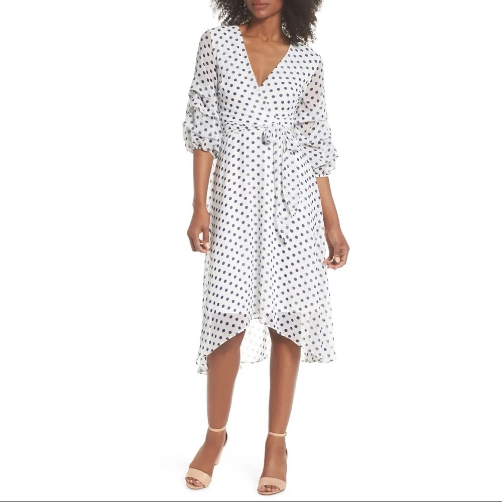 Gabby Skye Polka Dot Dress